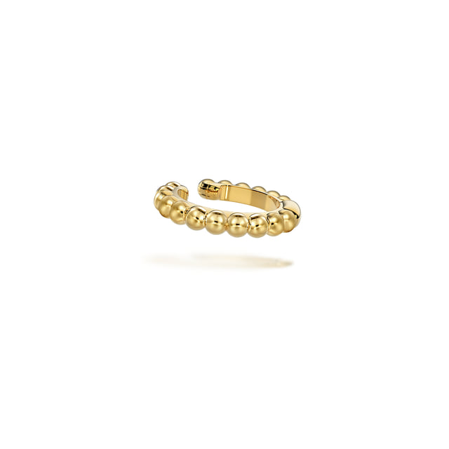 14K Yellow Gold Bujukan Single Ear Cuff
