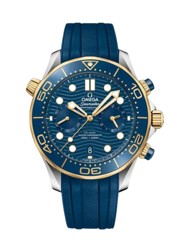 BLUE-GOLD SEAMASTER DIVER 300M CO‑AXIAL MASTER CHRONOMETER CHRONOGRAPH 44 MM