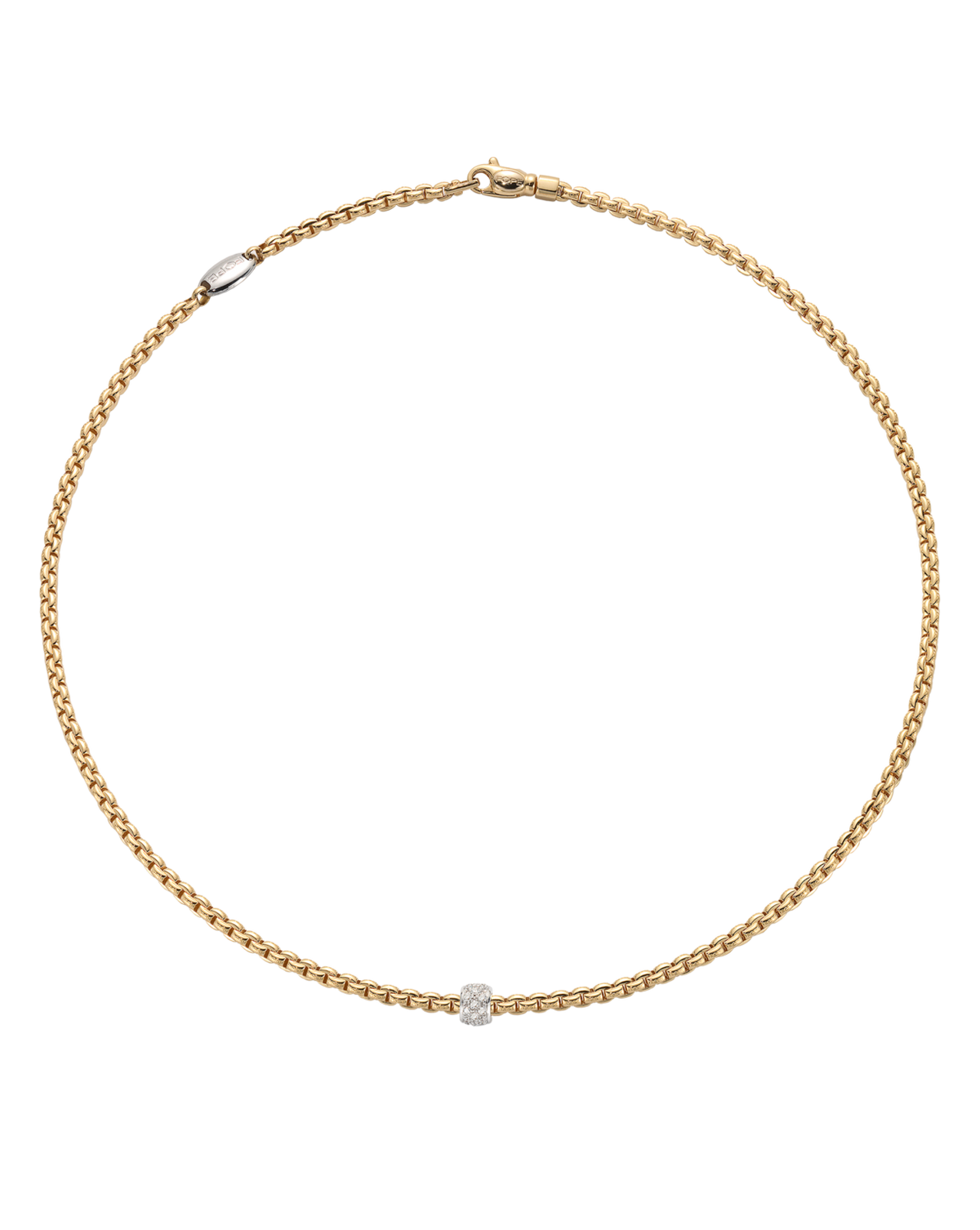 Necklace with diamond pave'