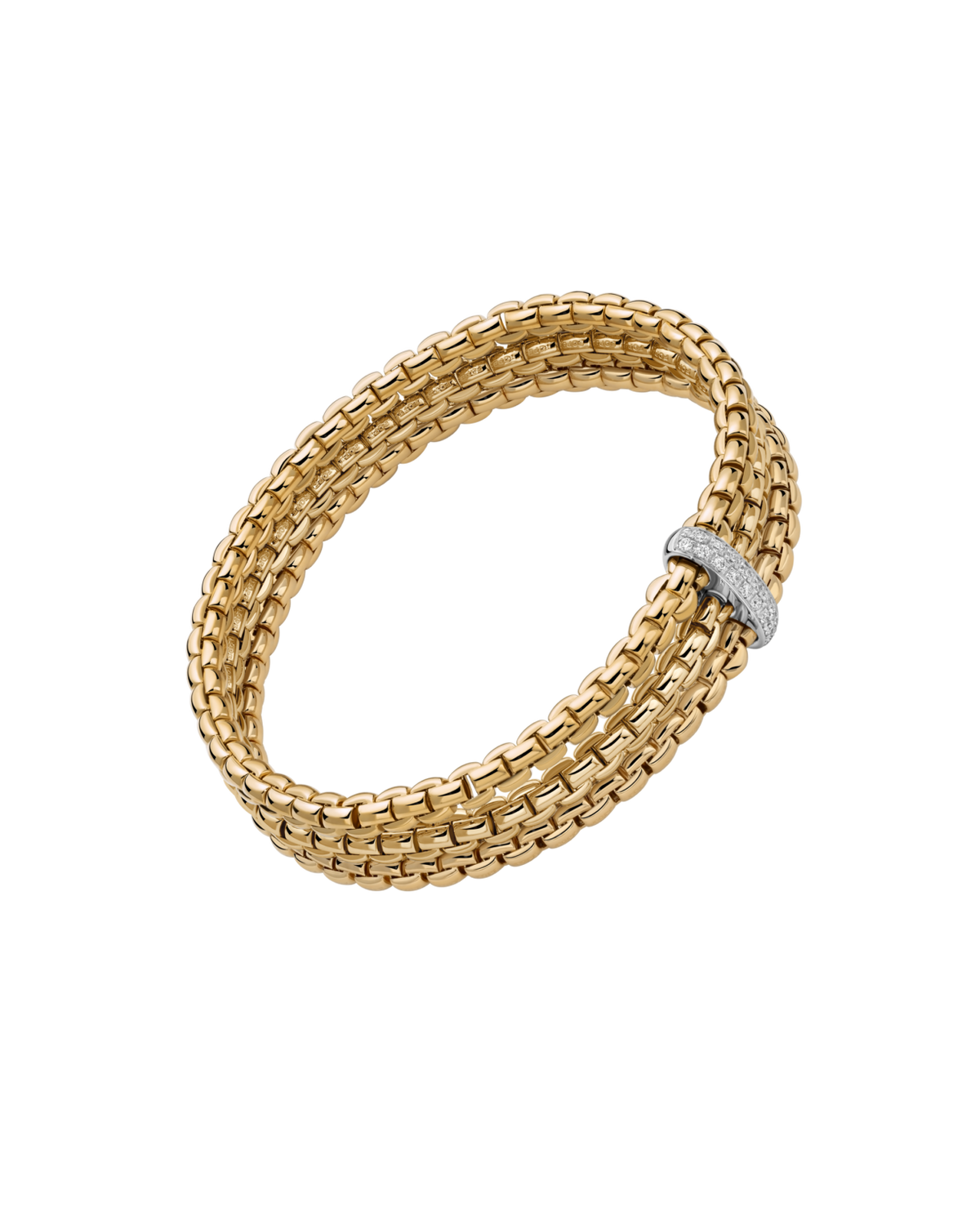 Flex'it Bracelet with Triple Mesh and Diamond Pav�