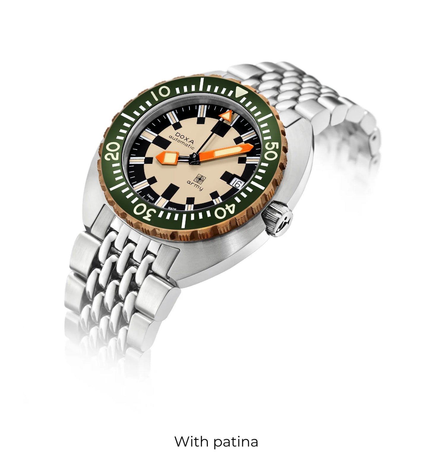 DOXA ARMY,BRONZE BEZEL