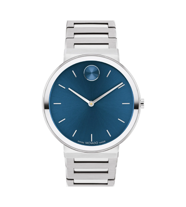 Movado Wristwatches Movado Mens Watches Blue Dial Movado Edge Blue