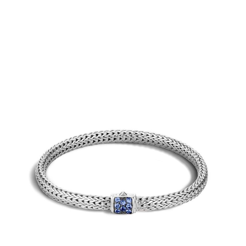 CLASSIC CHAIN BRACELET WITH BLUE SAPPHIRE