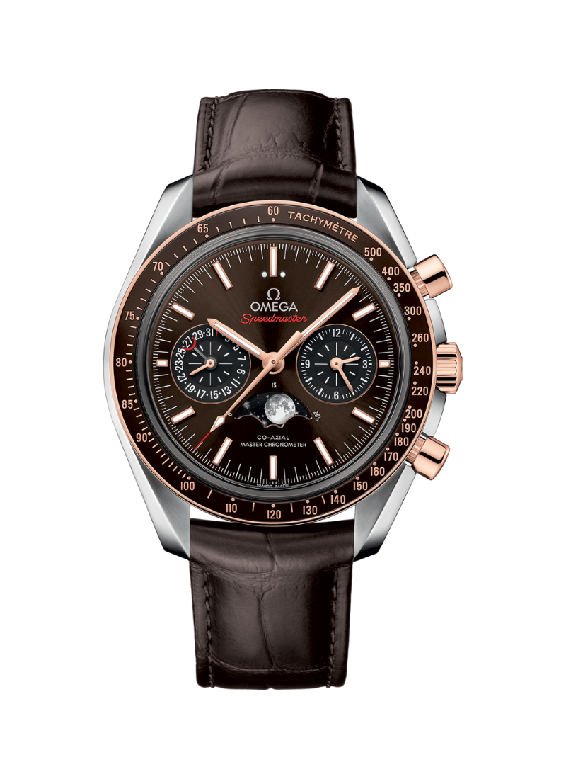 BROWN SPEEDMASTER MOONPHASE CO‑AXIAL MASTER CHRONOMETER MOONPHASE CHRONOGRAPH 44.25 MM