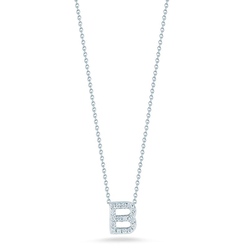 DIAMOND 'B' PENDANT