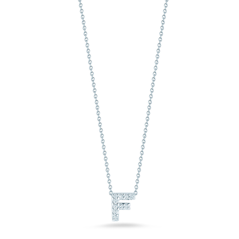 DIAMOND 'F' PENDANT