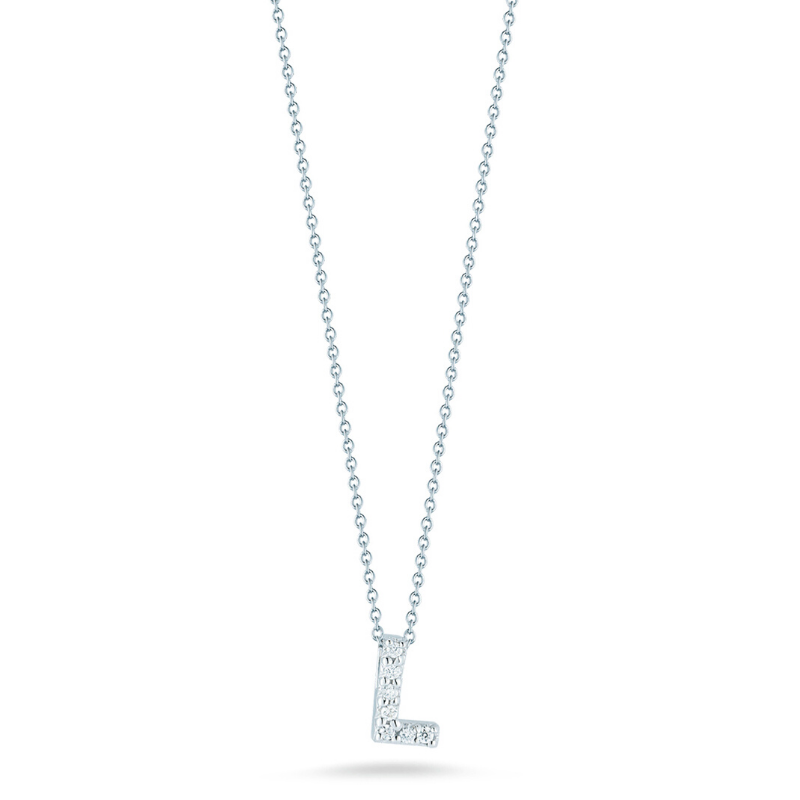 DIAMOND 'L' PENDANT