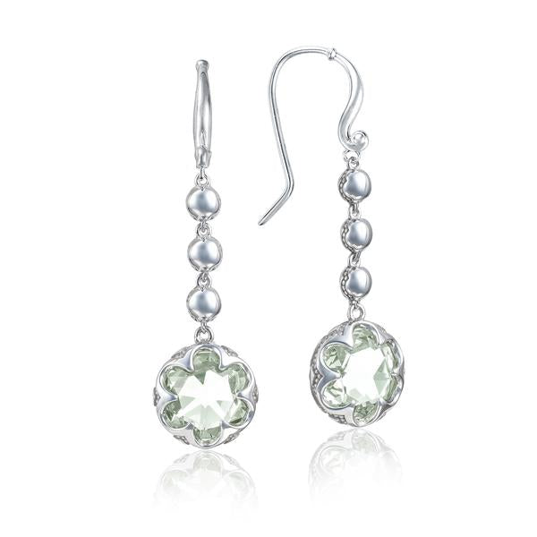 SONOMA SKIES CASCADING DROP EARRINGS FEATURING PRASIOLITE