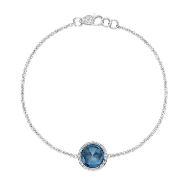 FLOATING BEZEL BRACELET FEATURING LONDON BLUE TOPAZ
