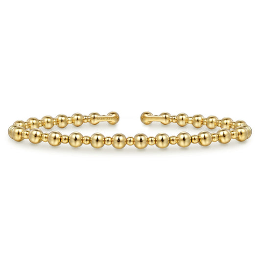 14K Yellow Gold Bujukan Open Bangle
