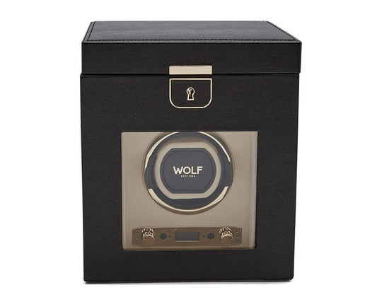 PALERMO SINGLE WATCH WINDER WITH JEWELRY STORAGE