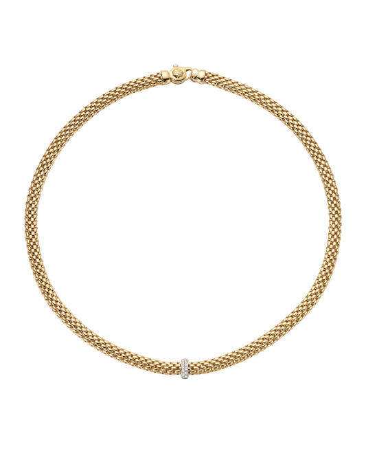 Necklace with diamonds