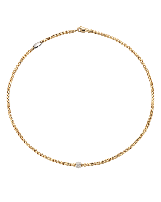 Necklace with diamond pave'