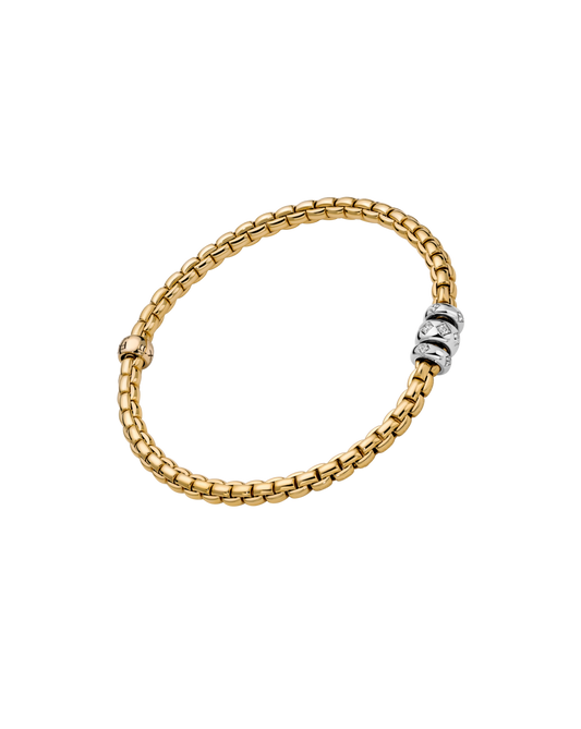 Flex'it bracelet with rhombus-set diamonds