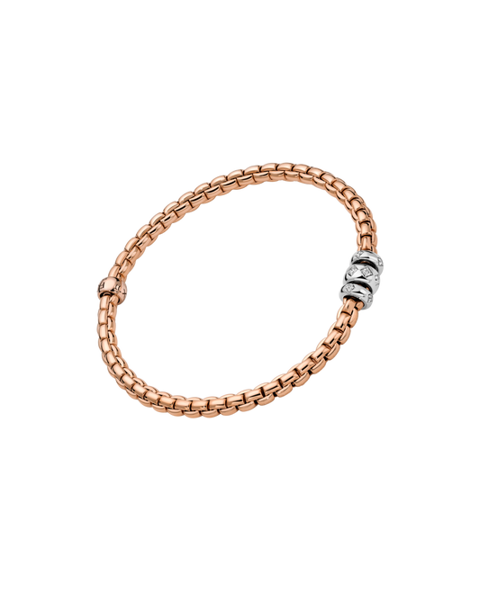 Flex'it bracelet with rhombus-set diamonds