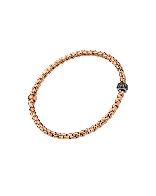 Flex'it bracelet with black diamond pav�