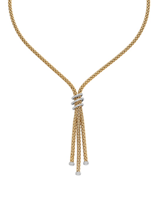 Lariat with Diamond Pave'