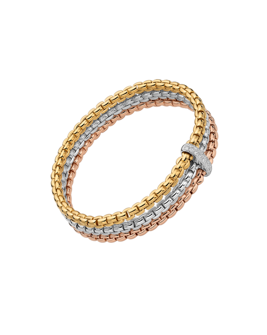 Flex'it Bracelet with Triple Mesh and Diamond Pav�
