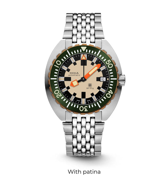 DOXA ARMY,BRONZE BEZEL