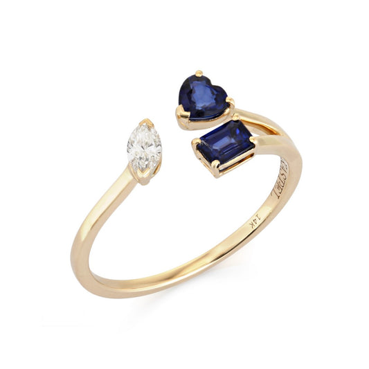 Blue Sapphire Minimalist Ring