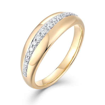 Trendy Gold Diamond Ring