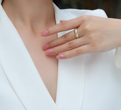 Trendy Gold Diamond Ring