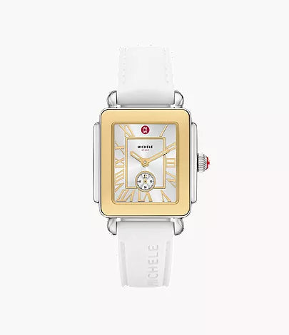 Deco Sport Mid Two-Tone White Silicone Watch