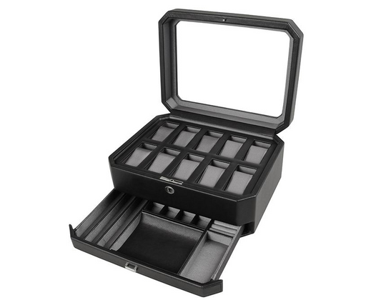 WINDSOR 10 PIECE WATCH BOX WITH DRAWER