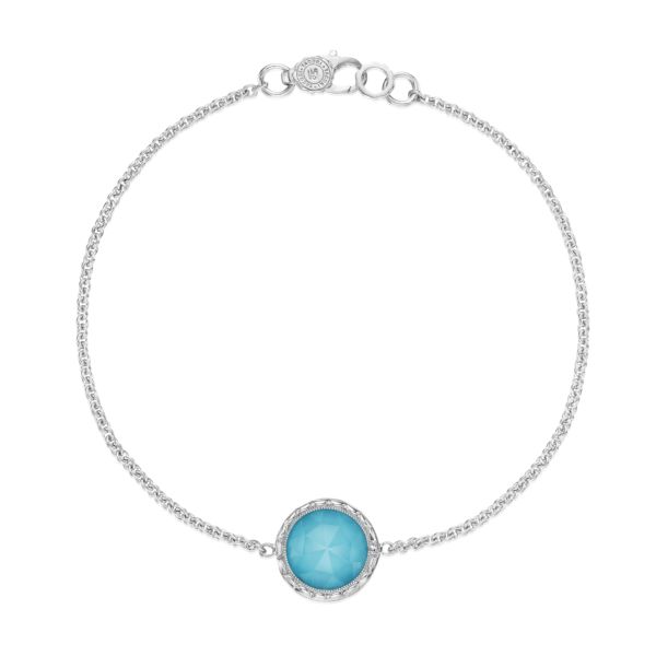 FLOATING BEZEL BRACELET FEATURING NEO-TURQUOISE