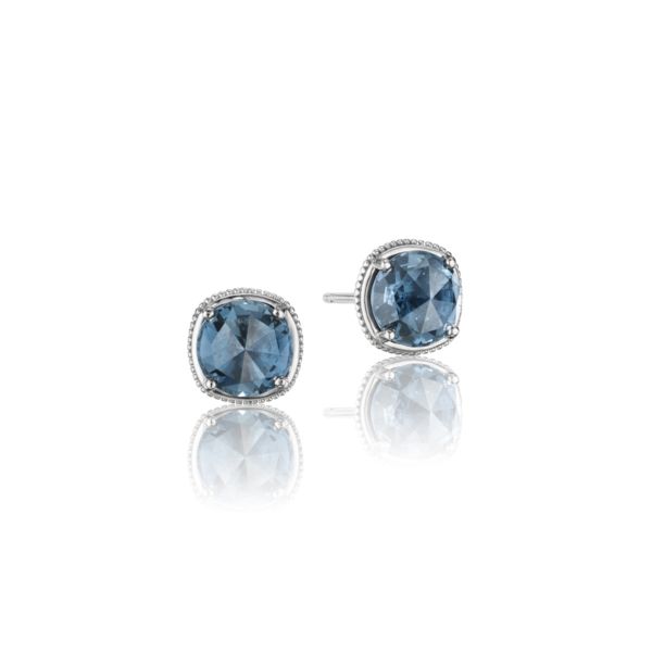 SIMPLY GEM STUD FEATURING LONDON BLUE TOPAZ