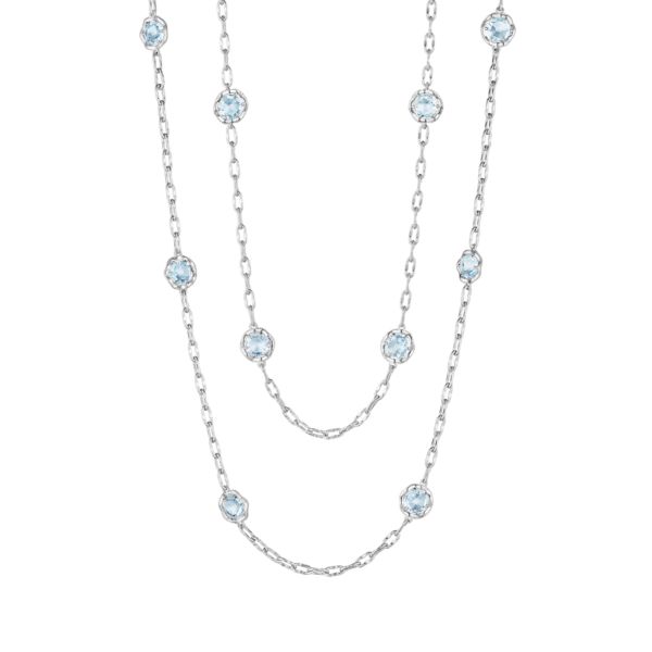 38” CANDY DROP NECKLACE FEATURING SKY BLUE TOPAZ