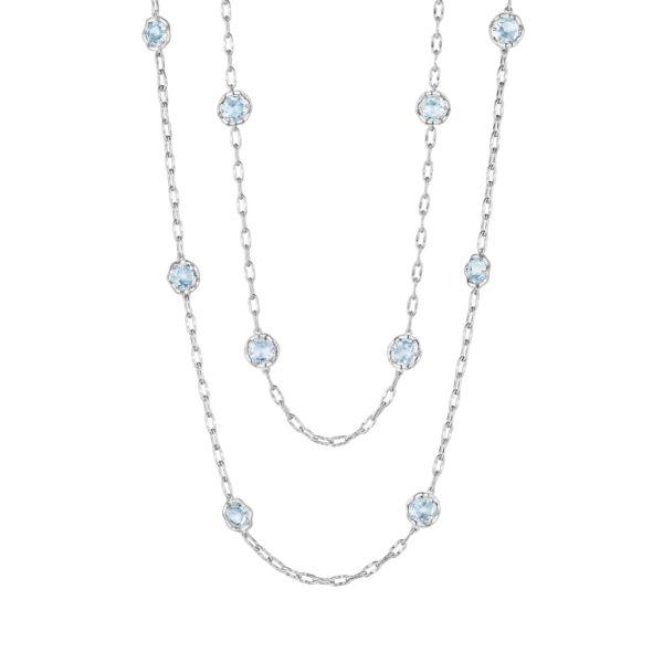 38” CANDY DROP NECKLACE FEATURING SKY BLUE TOPAZ