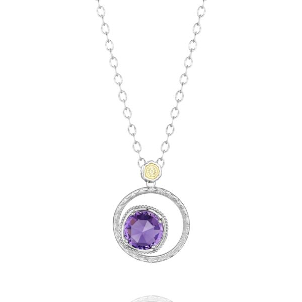 BOLD BLOOM NECKLACE FEATURING AMETHYST
