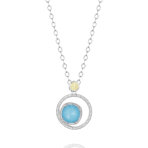 BOLD BLOOM NECKLACE FEATURING NEO-TURQUOISE