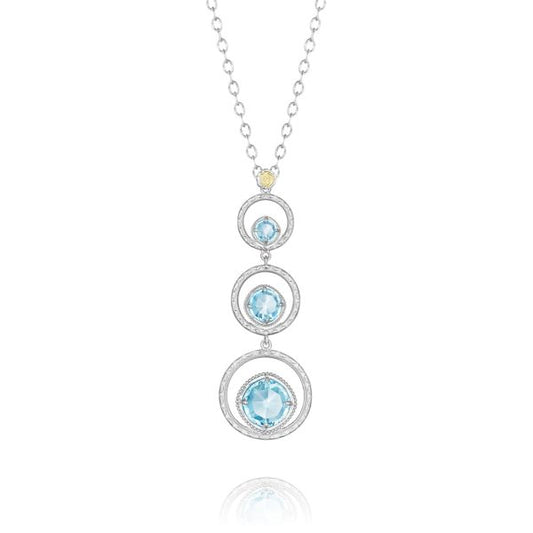 SKIPPING STONE NECKLACE FEATURING SKY BLUE TOPAZ