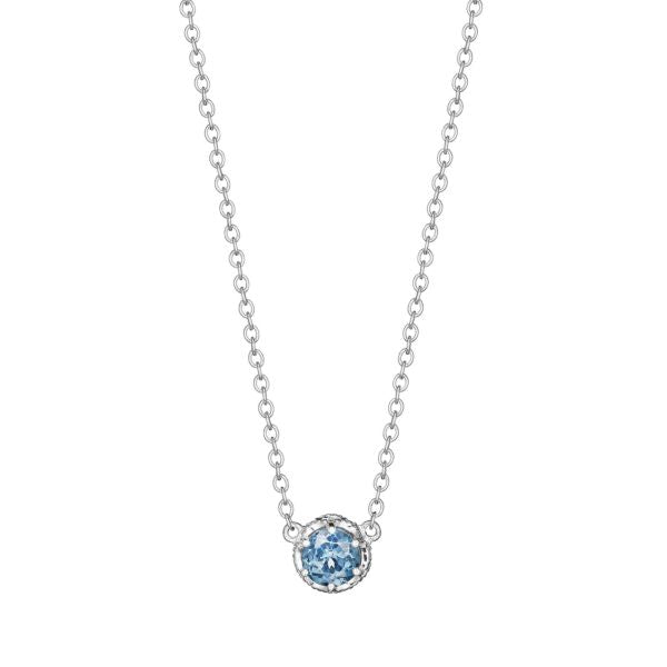 GEM NECKLACE WITH LONDON BLUE TOPAZ