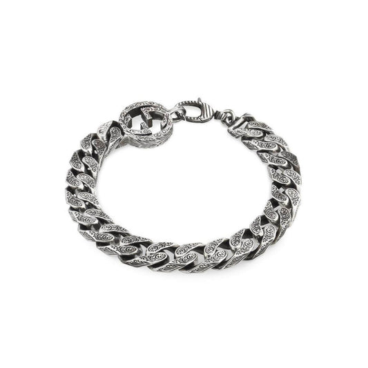 INTERLOCKING 'G' AGED BRACELET